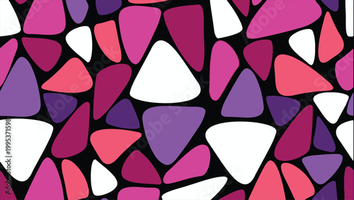 Abstract Art background with colorful shapes