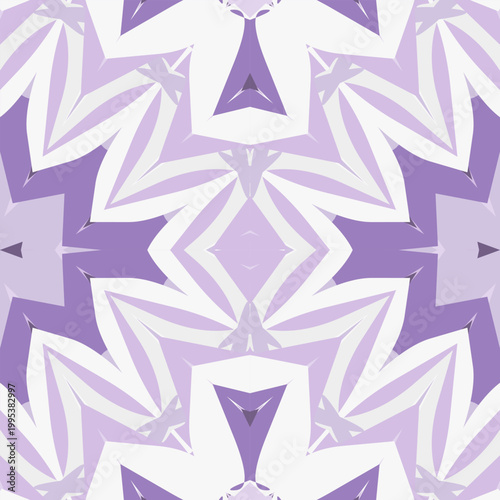 Photos Cold shadow lavender abstract tessellated pattern in platinum, thistle, muted pu