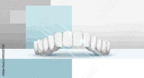 Perfect white smile with aligned teeth and cosmetic dentistry concept