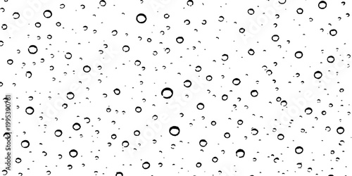 Abstract a macro image of tiny water droplets. the water drops of various sizes and shapes, adding visual interest. This minimalist composition.