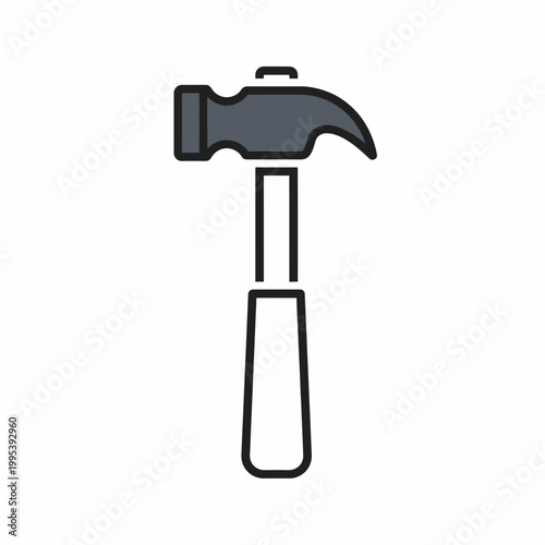 Claw Hammer Tool for Driving Nails.