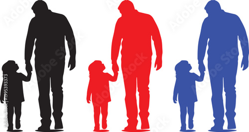 Father’s Day Typography Vector Illustration with Decorative Background.