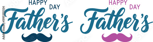 Elegant Father’s Day Text Design Template for Greeting Card and Celebration Background.