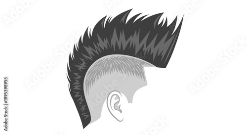 Modern Punk Mohawk Hairstyle