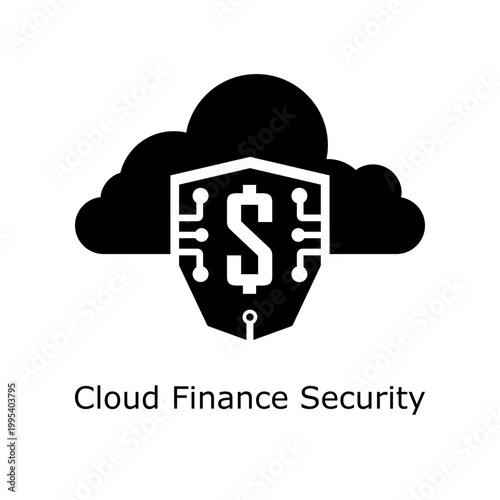 Modern Cloud Finance Security Icon