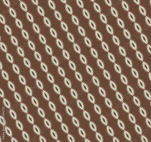 Earth rustic cabin geometric abstract pattern in espresso, alder leaf, wheat, ivory