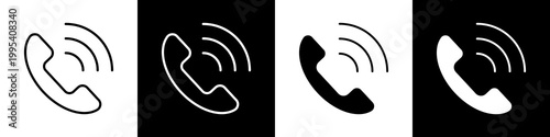 Communication black and white icon design concept