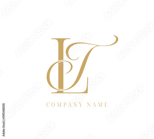 TL LT abstract letters logo monogram