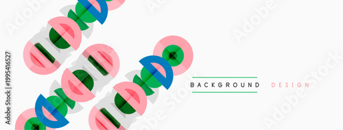 Abstract colorful shapes overlap white background. Modern design element, vibrant hues create dynamic visual texture.