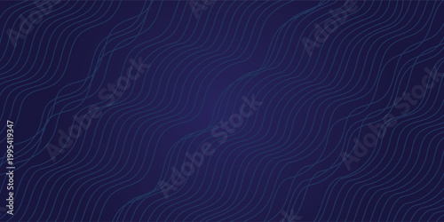 Abstract Banner Background in blue color lines waves. Modern creative trendy in vector EPS 10