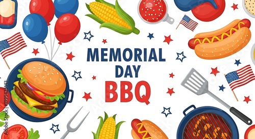 Memorial day bbq celebration a festive american holiday gathering