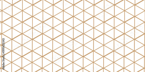 Abstract brown line grid presentation surface mosaic tiles minimal tech bee website science element grid overlay white hexagon futuristic technology geometric texture background.