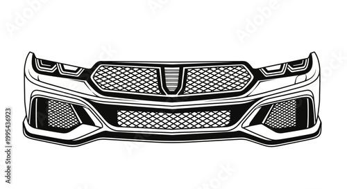 Car Front Bumper Grille Mesh.