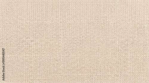 A full frame background of natural light beige burlap fabric with a rough, interwoven texture.