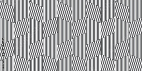 abstract black white stripe line. geometric triangle texture background. hexagon pattern. retro styled concept. vector Illustration
