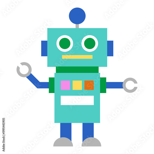 可愛いロボットのイラスト