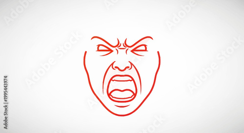 Angry Face Drawing, Expressing Rage and Frustration