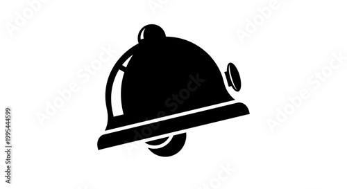 A black and white vector graphic of a covered serving dish with a handle and knob
