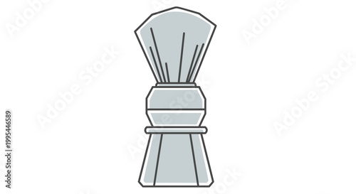 Classic Shaving Brush, Grooming Tool, Barber Shop Accessory, Vintage Style