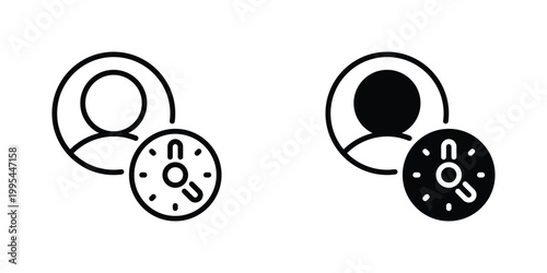 User History Vector Line Icon for UI and Web Design