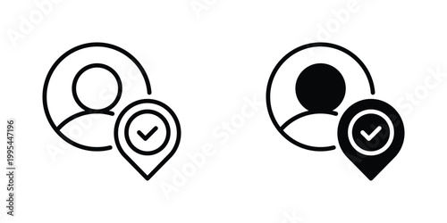 User Location Vector Line Icon for Retail and Ecommerce