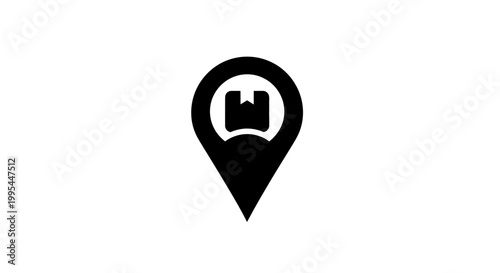 Free Download A minimalist vector graphic of a map pin icon with a castle symbol inside - GFXLoad