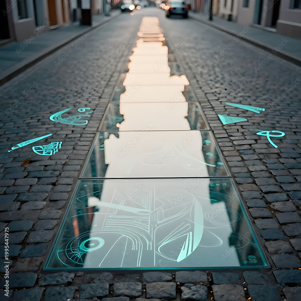 Fototapeta premium sidewalk in the city