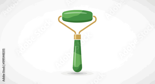 Green Jade Roller for Face Massage - Skincare Tool