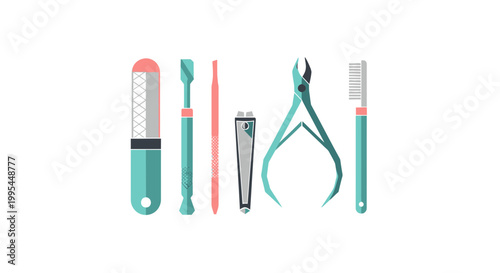 Manicure and Pedicure Tools Set - Nail Care Equipment Collection