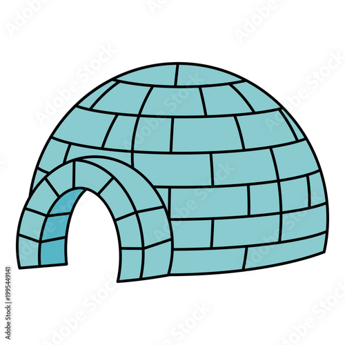 Blue Ice Igloo Icon