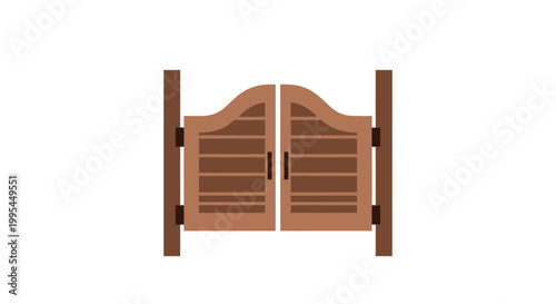 Saloon Doors Western Vintage Style Wooden Bar Entrance