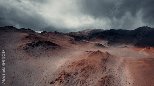Foto Exploring Aerial Views of the Altai Mountain Region in Mongolia