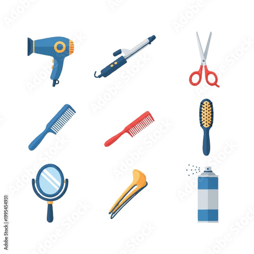 Hair care and styling tools.