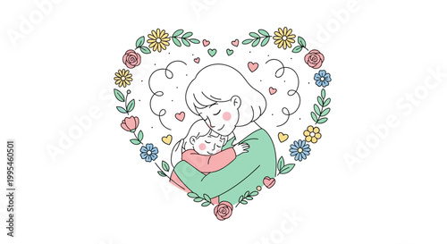 Woman Hugging White Cat Heart.
