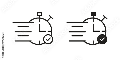 Foto quick response icon collection on white background
