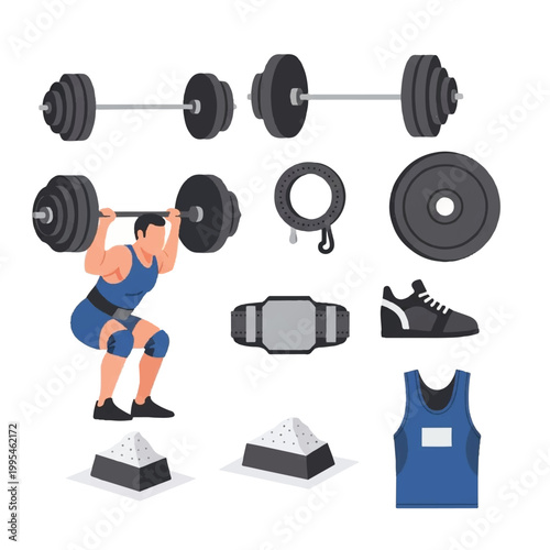 Man lifting weights in gym setting.