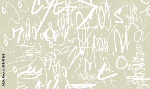 Graffiti hand style street art illustration. Art tees, pastel colors seamless pattern. Composition with tags, signs pattern, clothing streetwear textile fabric.eps