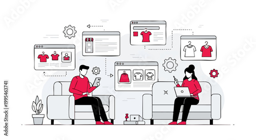 Modern Online Retail and Digital Shopping Experience