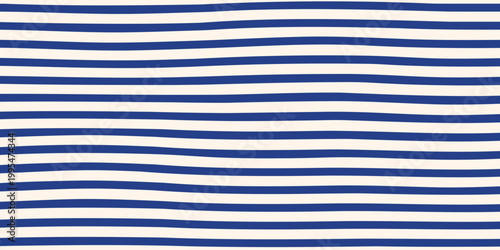 Seamless sailor vest stripes pattern. Hand brush crayon chalk drawn textured distressed uneven doodle grunge rough wavy stripes streaks bars strokes. Retro striped background