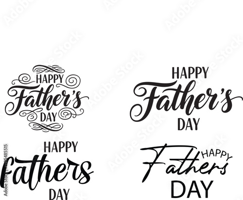 Happy father's day calligraphy designs