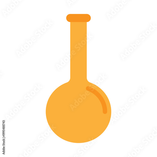 Volumetric Flask Vector Flat Icon Design