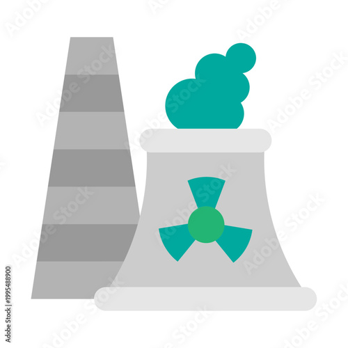 Chemical Reactor Vector Flat Icon Design