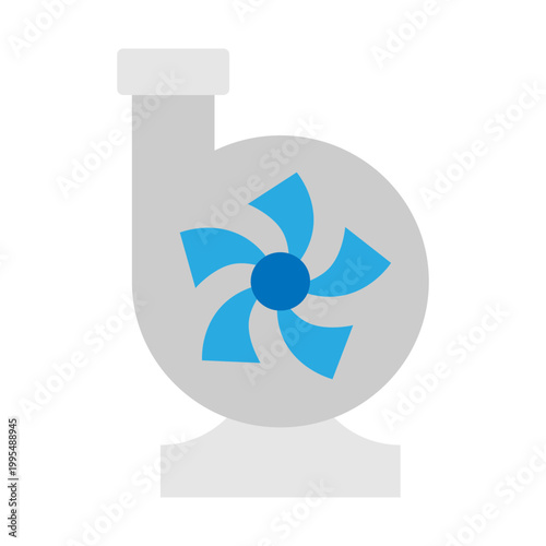 Exhaust Vector Flat Icon Design