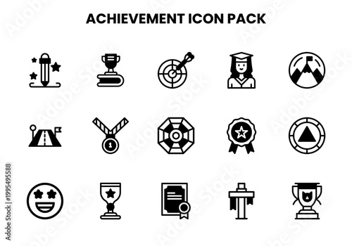 Achievement DuoTone SVG Icons Pack