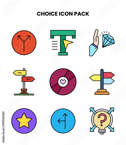 Choice Lineal Color UI Icons Pack