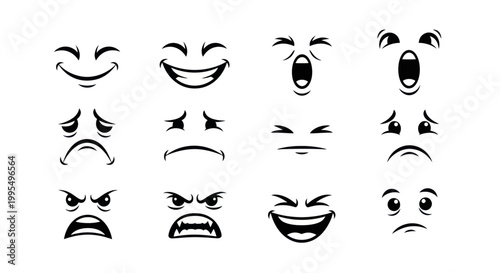 Collection of Various Facial Expressions.