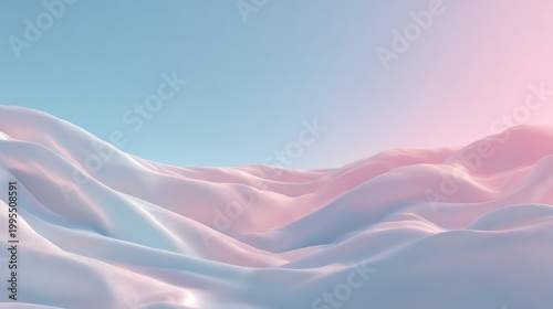 Serene Waves of Pink and Blue Texture Under Soft Light with a Dreamy Atmosphere for Abstract and Modern Backgrounds
