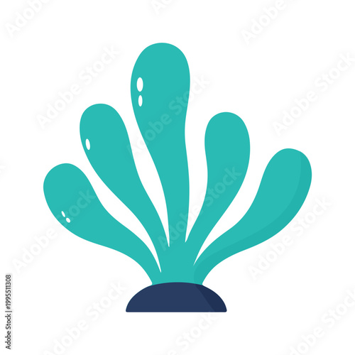 Cute Cartoon Seaweed Illustration