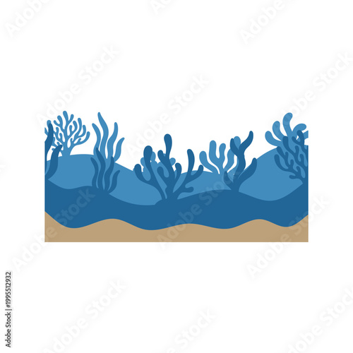 Underwater Coral Reef Illustration