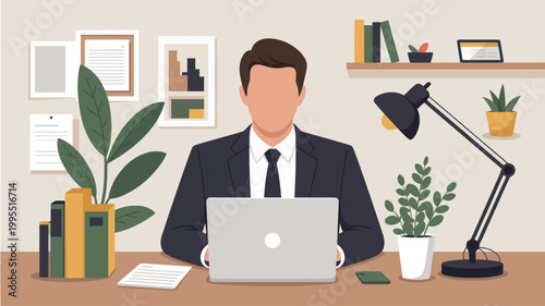 businessman working in office